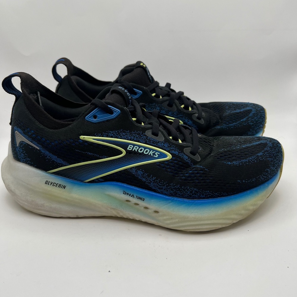 Brooks Glycerin 22 Running Shoes mens 7.5 womens 9 Blue Cushioned Walking Blue